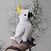 TBQYW Simulazione Giocattolo della Peluche del Cacatua dalla Cresta Gialla, Bambola degli Animali di Peluche Morbidi del Cacatua Carino, Regalo di Compleanno dei Peluche Kawaii per I Bambini 18Cm