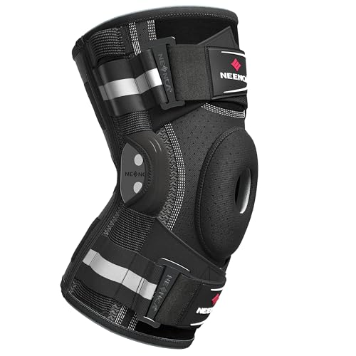 NEENCA Professional Knee Brace for Knee Pain, Adjustable Knee Support with Patented X-Strap Fixing System, Support and Stability for Joint Pain Relief, Arthritis, Meniscus Tear,ACL,PCL, Runner, Sports