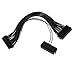 Produktbild Dual PSU 24-Pin-Netzteiladapter ATX-Motherboard-Konverterkabel ATX Mining (12 Zoll/30 cm)