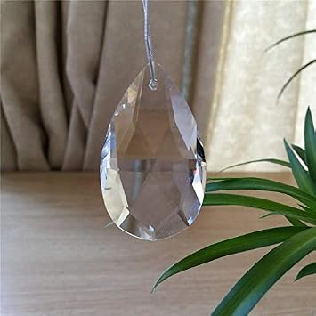 Chandelier Crytal 20pcs 28mm Chandelier Crystal Clear Teardrop Almond Shape Part AAA- Crystal Chandelier Pendant For Home Wedding Decor