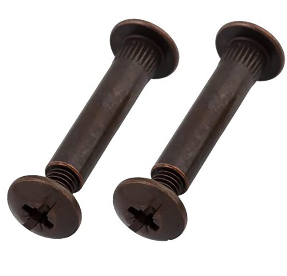 Bronze M6 (31mm- 40mm) Cupboard Joining Bolts Furniture Connecting Screws Bolts M6 Kitchen Cabinet Carcase Connectors (Pack of 10)
