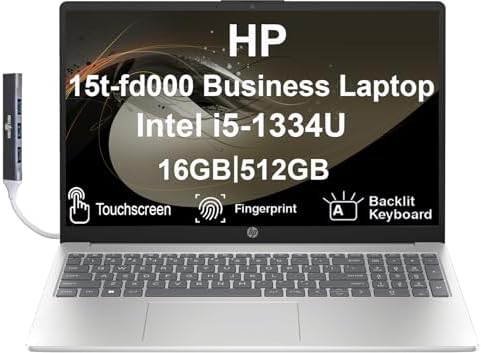 HP 15t-fd000 Business Laptop 15.6" IPS Touch FHD Display (Intel i...