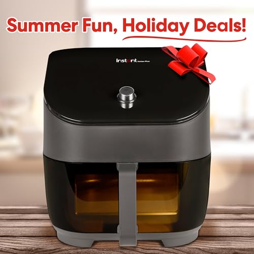 Instant 140-3088-01 Vortex Plus 6Qt Clearcook Air Fryer, Clear Windows, Custom Program Options, 6-In-1 Functions, Crisps, Broils, Roasts, Dehydrates, Bakes, Reheats thumb #1