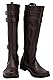 Lixinya Kenobi Krieger Anime Halloween Karneval Schuhe Cosplay Lange Stiefel Herren Braun EU 45