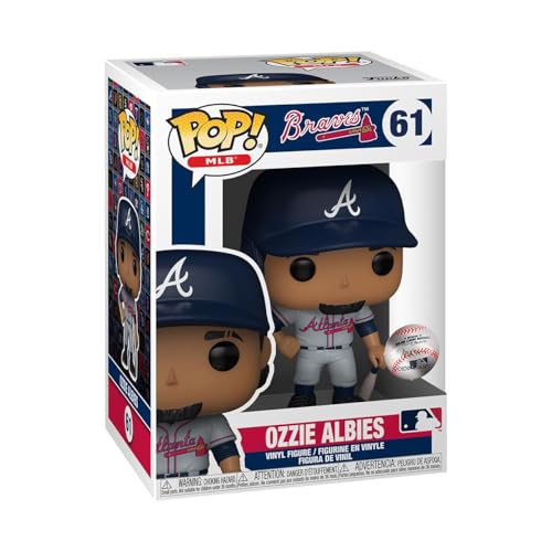 Funko Pop! MLB: Braves - Ozzie Albies - (Road Uniform) - Figura de Vinilo Coleccionable - Idea de Regalo- Mercancia Oficial - Juguetes para Niños y Adultos - Sports Fans - Muñeco para Coleccionistas