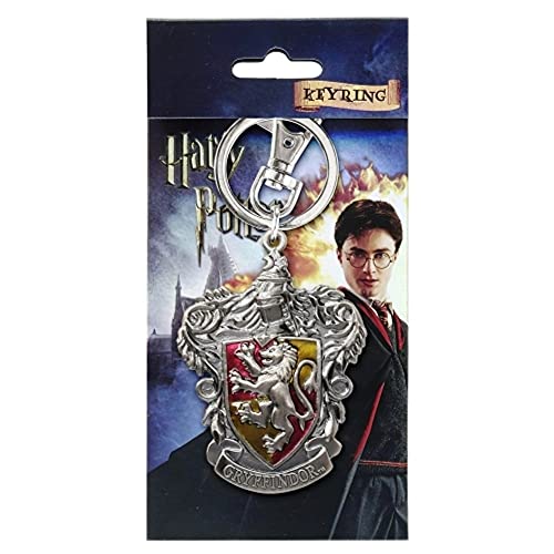 Harry Potter Gryffindor School Crest Pewter Keychain #TOP1