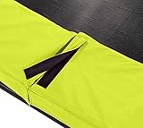 EXIT TOYS Silhouette Trampolin - ø244cm - Kompaktes Rundes Gartentrampolin Outdoor für Kinder - Mit Sicherheitsnetz und Fußschutzsystem - Preisgünstig - Sicherer Einstieg - Gute Sprungkraft - Grün - 6