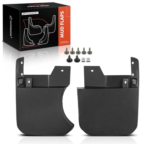 A-Premium Set of 2PCS Mud Flaps Splash Guards Mudflaps Mudguards with Hardware Kits Compatible with Jeep Gladiator JT Series Willys/Sport, Rear (Driver and Passenger Side)