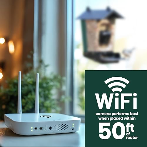 Perky-Pet Solar Powered Smart Bird Feeder with Camera - Squirrel-Resistant, 3.2L Capacity, Motion Activated 1080p HD WiFi Live Stream Camera, SPCAM, SPCAMSLR - Camera Feeder Gift Idea, Forest Green by Perky-Pet - Image 5