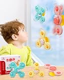 Suction Cup Toy for Baby, Spinning Toy Early Education Bathtub Toy Sea Animals Design Super Suction