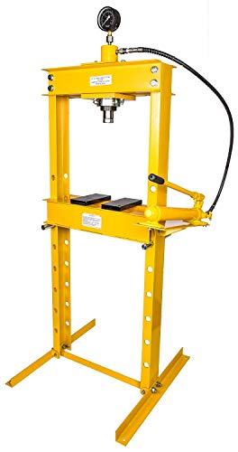 JEGS 81638 Hydraulic Shop Press 20-Ton Floor Mount Working...