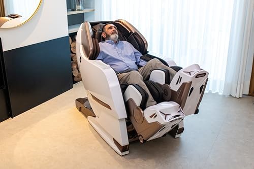 GLOBAL RELAX® | CENTURION PHANTOM 8D Massage Chair | Unique Experience: Independent Leg Movement | Thermotherapy I Zero Gravity | 32 Programs | Brain Massage I Bluetooth