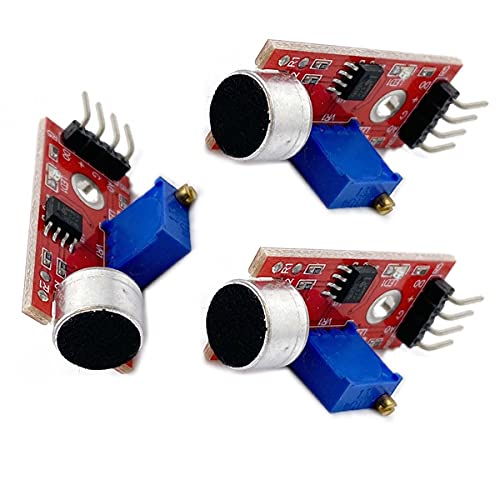 Kiro&Seeu 3 peças sensor de microfone de alta sensibilidade AVR PIC módulo de detecção de som compat