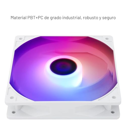 Miniatura 5 de Thermalright Tl-C12cw-S X3 Ventilador Cpu 120mm Blanco Argb Case Cooler Fan, 4pin Pwm Silencioso Ventilador De Ordenador Con Rodamiento S-Fdb Incluido, Hasta 1500rpm Ventilador De Refrigeración