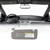 Dasbecan Grey Left Driver Side Sun Visor Compatible with Hyundai Sonata 2006 2007 2008 Replaces# 852013K010QD 85202-0A750-QSQQH