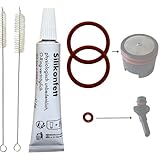 Wartungssatz für Krups EA XP ES & Rowenta Kaffeevollautomaten - Dichtung O-Ringe Ersatzteile Silikonfett für Brühkolben Brüheinheit Brühgruppe - Set29.4 mit Dichtungen, Silikonfett und 2 Bürsten