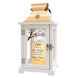 Memorial Lantern - Thoughtful Bereavement Gift for Loss of Loved One, Sympathy and Remembrance for Mother Father - Funeral Gift - There're Some Who Bring a Light