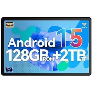 Gleeso Tablet Android 15, Tablet 10 Inch with 30GB RAM+128GB ROM | Octa-Core A733 Processor | WiFi 6 | Android Tablets 10 Inch with 6200mAh | Bluetooth 5.4 | OTG | PC Mode(Gray)