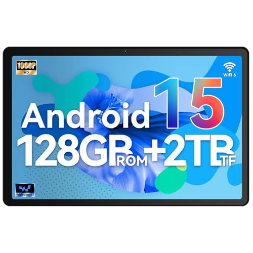 Gleeso Tablet Android 15, Tablet 10 Inch with 30GB RAM+128GB ROM | Octa-Core A733 Processor | WiFi 6 | Android Tablets 10 Inch with 6200mAh | Bluetooth 5.4 | OTG | PC Mode(Gray)