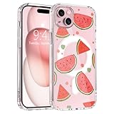 LuminousGuard Funda para iPhone 13/iPhone 14, compatible con MagSafe, bonita funda magnética de sandía Kawaii, transparente, suave, delgada, a prueba de golpes, funda protectora para mujeres y niñas