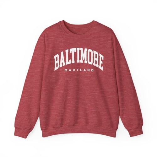 Baltimore Maryland Adult Unisex Crewneck Sweatshirt