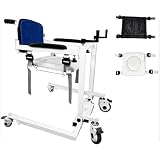 Sollevatore Paziente per Casa 120kg/265lb Sollevatore Manuale per Sedia a Rotelle da Trasporto Portatile con Cuscino Morbido Sedia da Trasferimento Medica Traslatore Domestico per Assistenza Anziani P