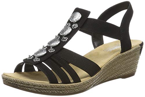 Rieker 624b4-00, Sandali a Punta Chiusa Donna