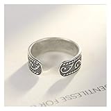 Material: silber MWTWM Sterling Silber Ring Geschlecht Ring Fashion Hit Ausschneiden Öffnen Rücklicht Liebhaber Liebhaber