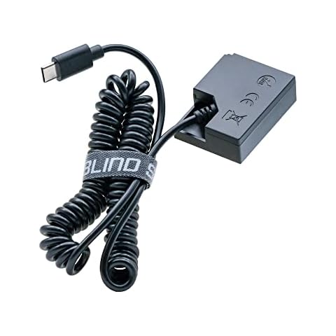 Blind Spot - Fuji NP-126 Dummy Battery usbc Compatible with X-T3, X-T2, X-T1, X-H1, X-Pro2, X-Pro3, X-E4, X-E3, X-E2S, X-E2, X-A7, and GFX 50S/50R/100. Cover