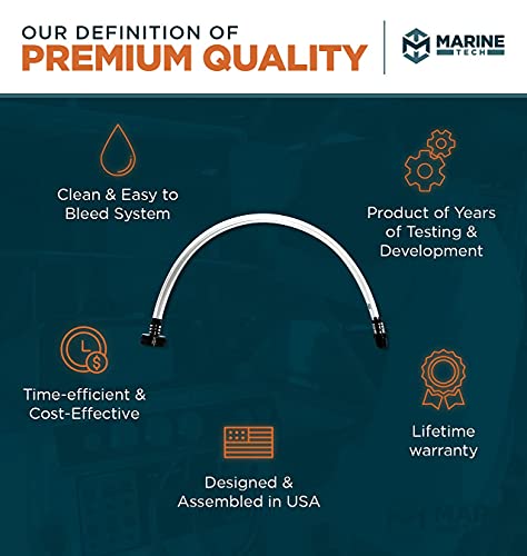Marine Tech Tools Hydraulic Steering Filler Kit - Fill Tube - Fits Seastar Hydraulic Steering - Used For All Outboard, Sterndrive & Inboard Seastar Hydraulic Helms #TOP2