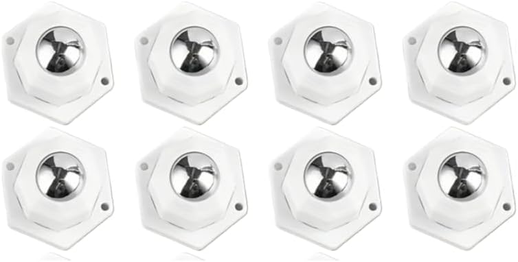 8pcs Heavy-Duty Self-Adhesive Furniture Casters, 360 Degree Swivel Mini Caster Wheels with Strong Adhesive Backing, Smooth Moving Roller for Heavy Furniture and Appliances, No-Drill Design, 1 Set