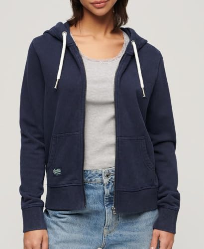 Sweat shirt Superdry Capuche à fermeture éclair Archive Embellish US 12 - vue 9