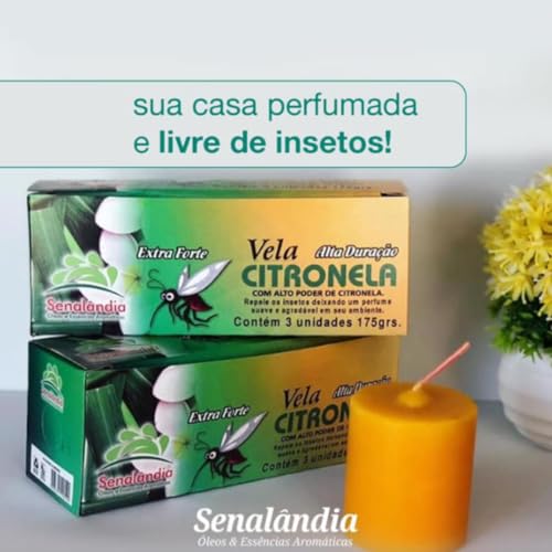 Vela de Citronela - Aroma Natural e Proteção