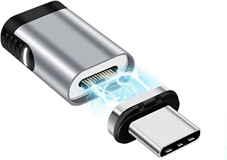 SHEEAST Magnetic USB C Adapter 24 Pin Mini Magnetic USB C Adapter Straight Male to Female Connector 100W PD Fast Charge 20Gbs Data Transfer USB3.1