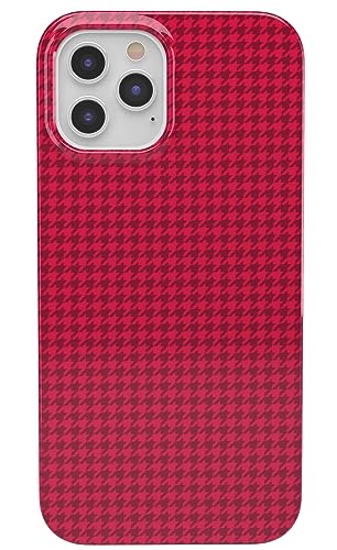 Casely iPhone 12 Pro Max Case | Best Dressed | Red Houndstooth | Classic Ultra Slim Design
