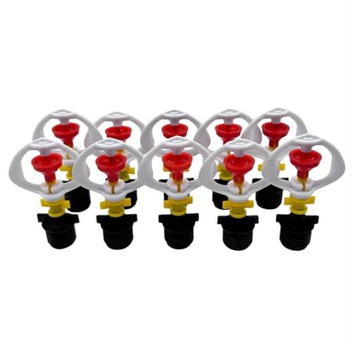 10Pcs Garden Irrigation Micro Flow Dripper,Sprinklers Emitter System Adjustable Micro Drip Head for Watering System