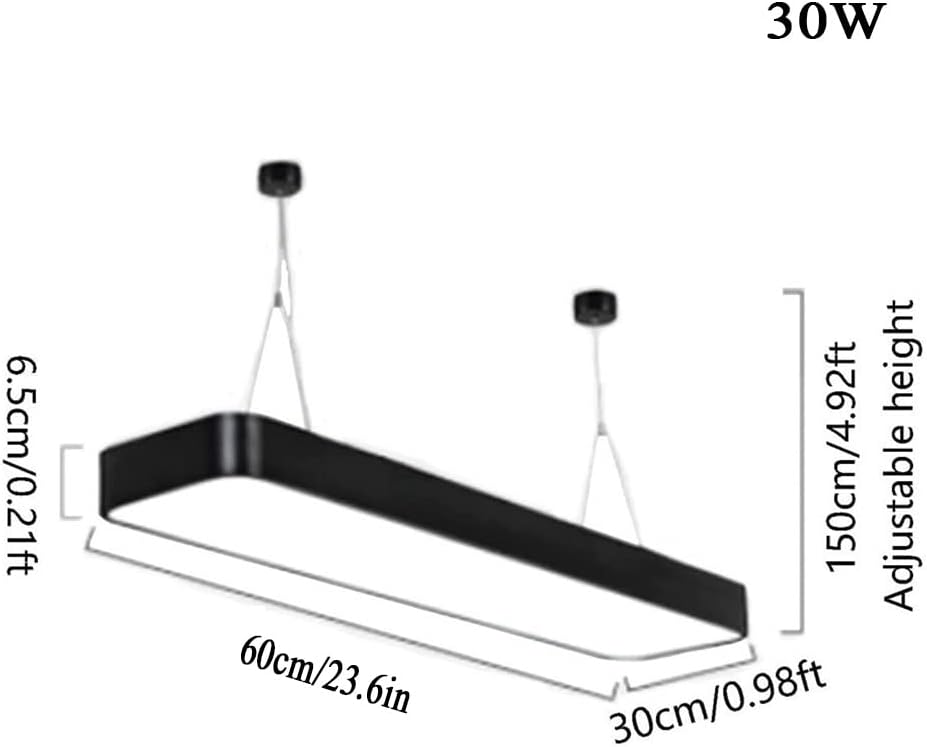 Statue Lights Modern Rectangular LED Chandelier Nordic Minimalist Pool Table Pendant Lamp Adjustable Height Light Fixture for Billiard Dining Room Office Gym Decorats