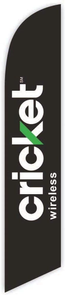 Cricket 2014 (Green) Feather Flag - Replacement Flag Only (without Poleset)