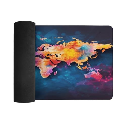 Pad Mouse Grande Mapa Mundo Abstracto 12x24 Pulgadas miniatura 3