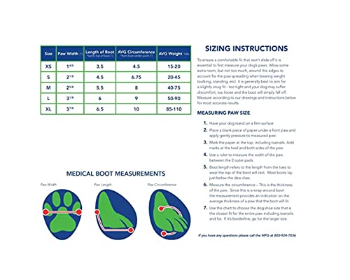 Healers Nonslip Paw Protection Dog Booties For Medium Size Dogs - Soft Comfortable Dog Boots With Best Paw Traction - Gauze Included (Blue) #TOP1