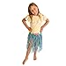 Child Artificial Grass Hula Skirt w/Floral Waistband (asstd colors)(1/Pkg)