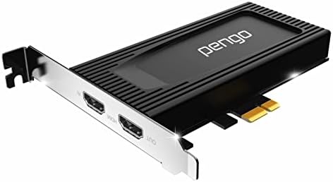 Pengo 4K HDMI PCIe Capture Card, 4K60 HDR Passthrough Internal Game Capture Card for Streaming Nintendo Switch, PS5, PS4, Xbox Series in OBS, Twitch, Low Latency/High Refresh Rate 144hz 240hz, No HDCP
