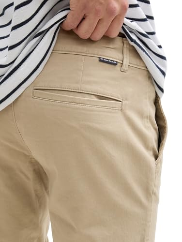 TOM TAILOR Cargo Shorts mit Taschen, beige Triangle Print, 33 – Ansicht 3