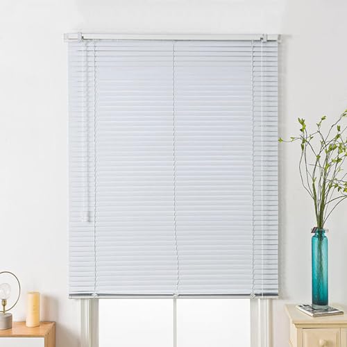 White Aluminium Metal Venetian Blinds,25mm Slat Window Shades,Metal Mini Blinds