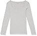 Amazon Essentials Women's Slim-Fit Long Sleeve Square Neck T-Shirt, Light Grey Heather, XX-Large