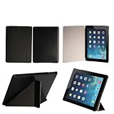 Maximal Power PU Leather Folio Stand Ultra Slim Cover Case for Apple iPad 5, iPad Air, Black (POU IP