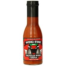 Wing Time Buffalo Wing Sauce, Hot, 13 Ounce