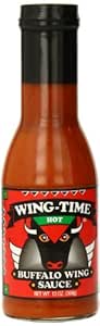 Wing Time Buffalo Wing Sauce, Hot, 13 Ounce