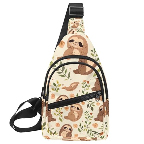 Mochila cruzada para correr y hacer deporte con ajuste ergonómico unisex