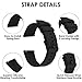 TIESOME Silicone Watch Bands, Quick Release Waterproof Soft Rubber Replacement Straps with Silver Plated Stainless Steel Buckle Compatible with Smart Watch Sport Watch for Men Women (22mm, Black)